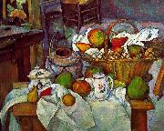 Vessels, Basket and Fruit Paul Cezanne